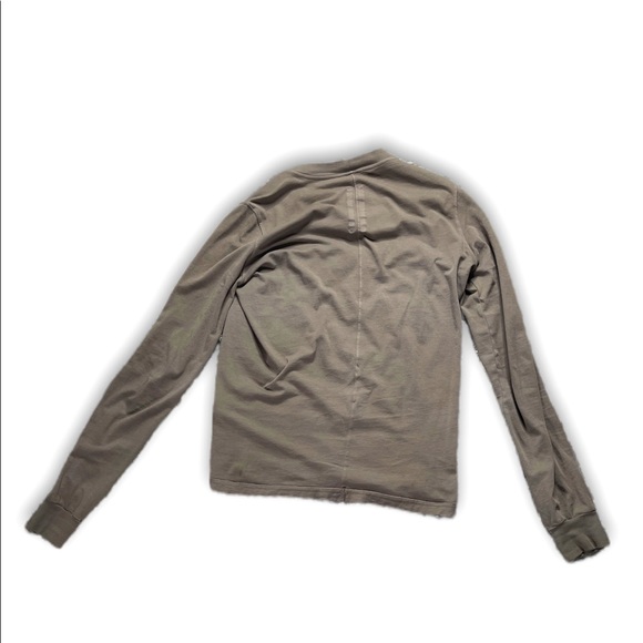 Rick Owens Crew Neck Long Sleeve T Shirt - Picture 4 of 7